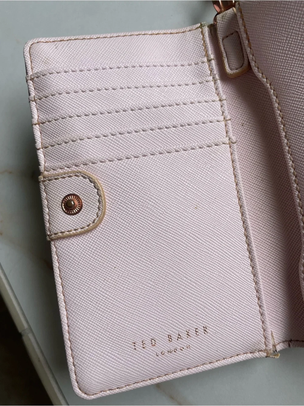 Ted Baker London Hanging Garden Floral Crosshatch Bifold Leather Wallet